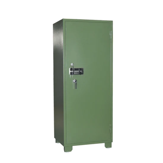 Caja fuerte electrónica para armas de Refile de gabinete de almacenamiento de armas de una sola puerta de color verde
