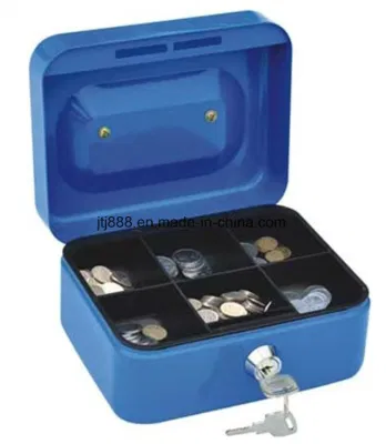 Caja de acero de 6 pulgadas con cerradura con llave para bandeja de dinero (JGH0010)